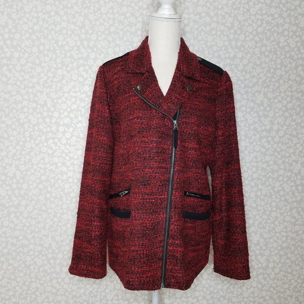 Lucky Brand Tweed Moto Jacket